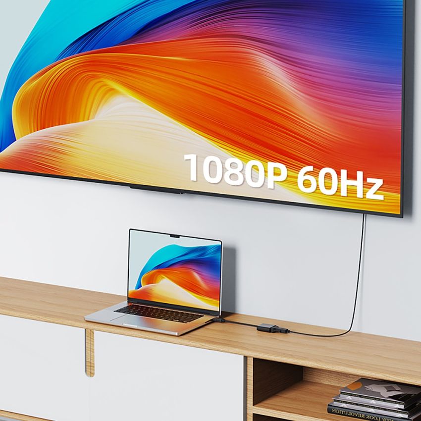 Converter HDMI to VGA Adapter FHD 1080p 60Hz