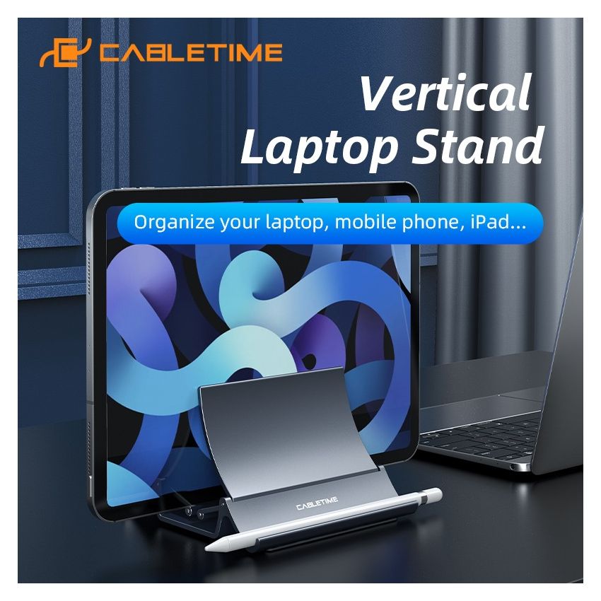 Laptop Stand Holder Vertical Gravity Adjustable Holder For Desk