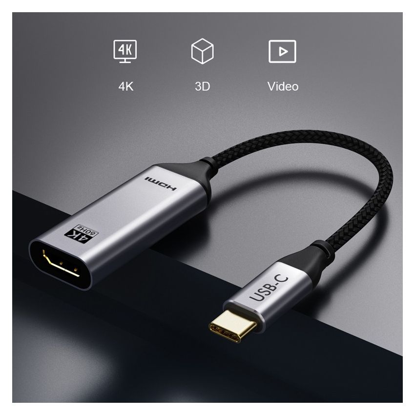 Converter USB-C to HDMI 4K Adapter Portable Premium Quality
