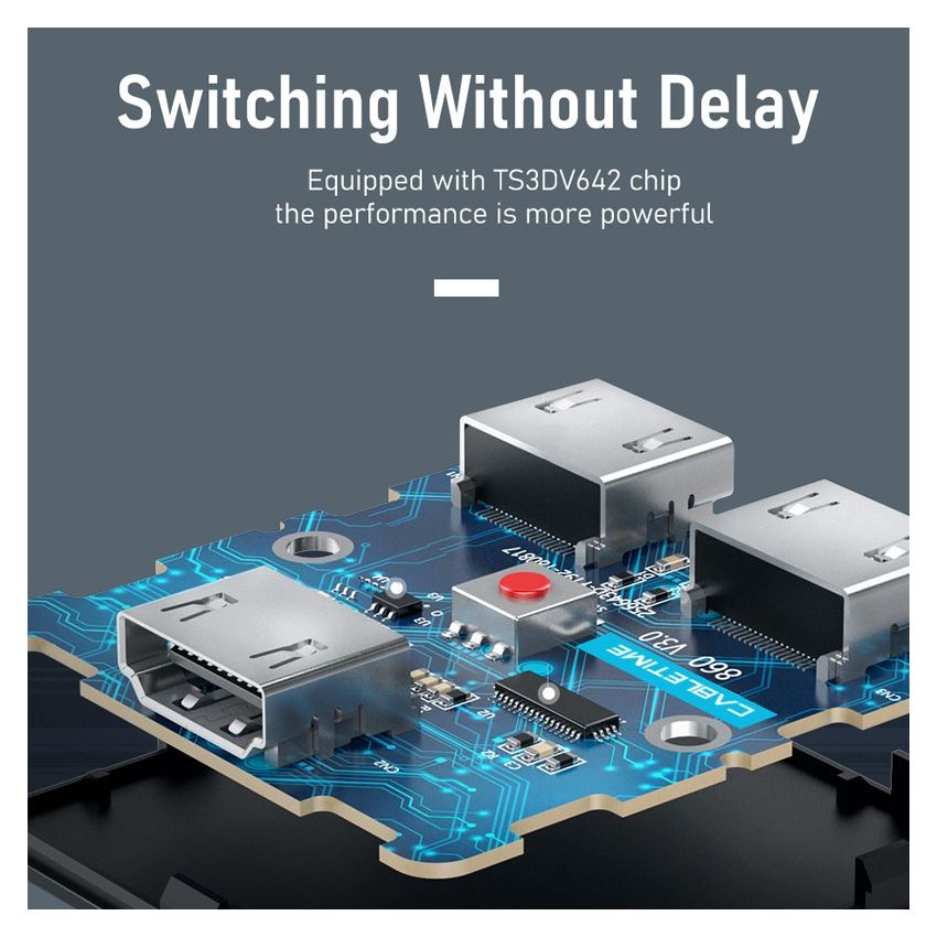 HDMI Switcher 2 In 1 Out 4K60Hz