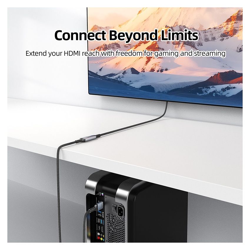 Kabel HDMI Extension 8K Perpanjangan HDMI 2.1 Male To Female