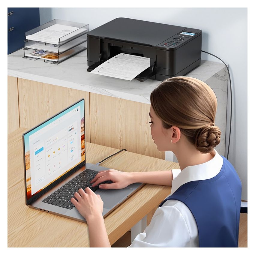 Kabel Printer USB-C to USB-B Male to Male USB Type C to B High Speed Scanner Printer DAC