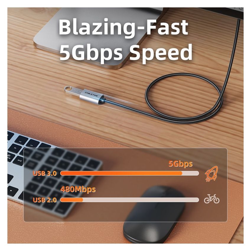 Kabel USB 3.0 Male to Female Extension Perpanjangan USB High Speed