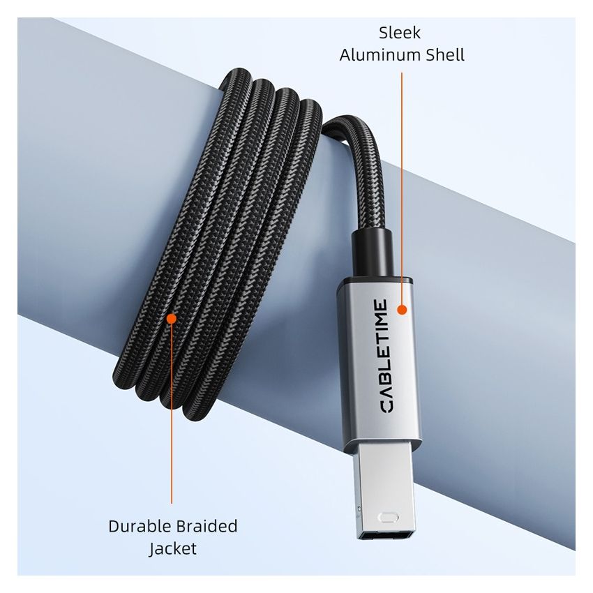 Kabel Data USB-A 2.0 Male to USB-B Male For Scanner Printer DAC