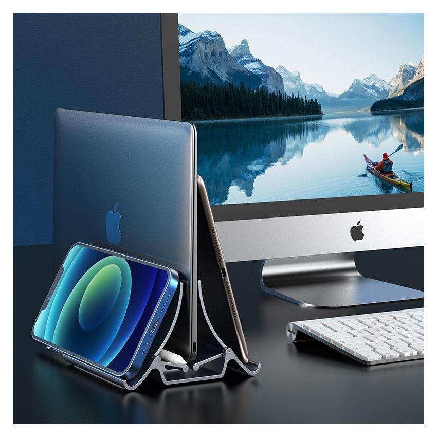 Laptop Stand Holder Vertical Gravity Adjustable Holder For Desk