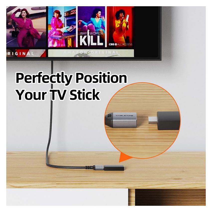 Kabel HDMI Extension 8K Perpanjangan HDMI 2.1 Male To Female