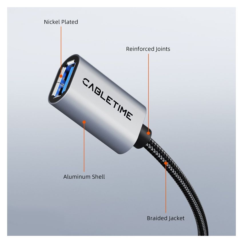 Kabel USB 3.0 Male to Female Extension Perpanjangan USB High Speed