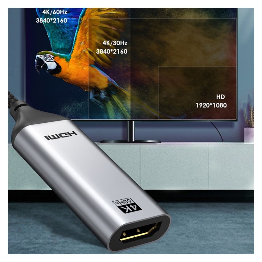Converter USB-C to HDMI 4K Adapter Portable Premium Quality
