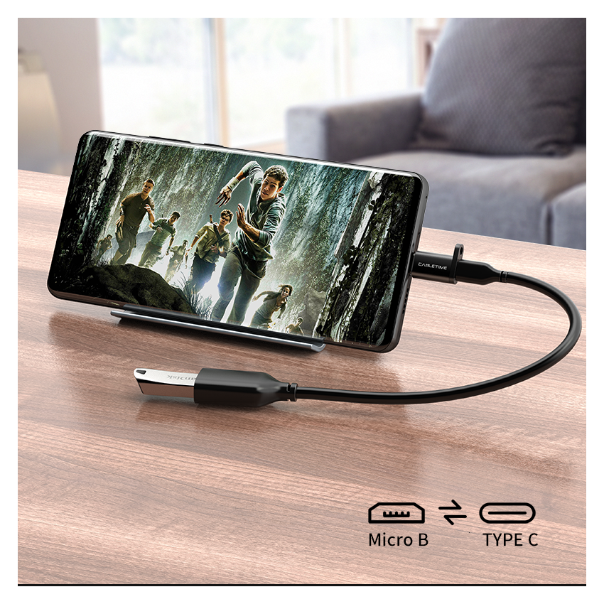 USB C to Micro USB Female Adapter OTG Data Transfer Adapter Charge