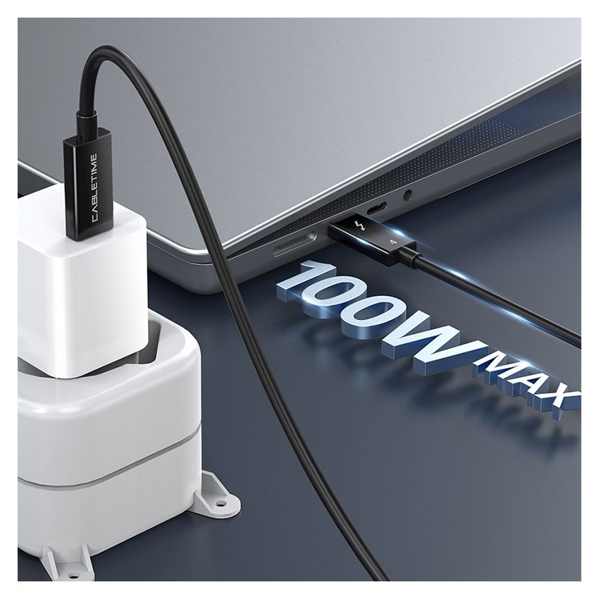 Kabel Thunderbolt 4 USB-C 4.0 8K 4K 100W PD Intel Certified