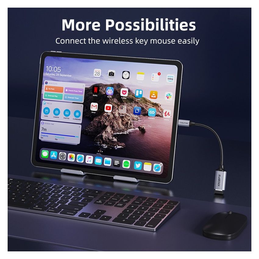 Kabel OTG Type-C to USB 3.2 Female Data Transfer 