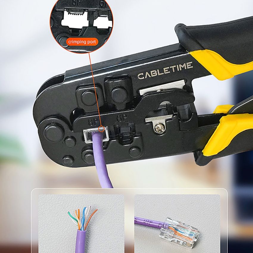 Alat Crimping RJ45 RJ11 LAN Cat 5 Cat 6