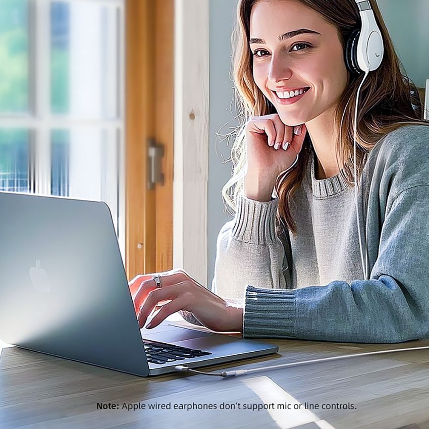 Adapter USB Type C to Aux 3.5mm Female Audio