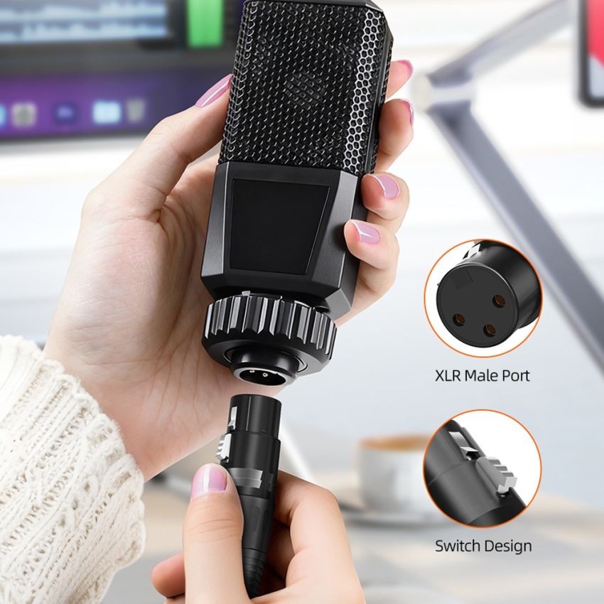 Kabel Audio XLR Microphone To Jack Aux 3.5mm Male to XLR Female
