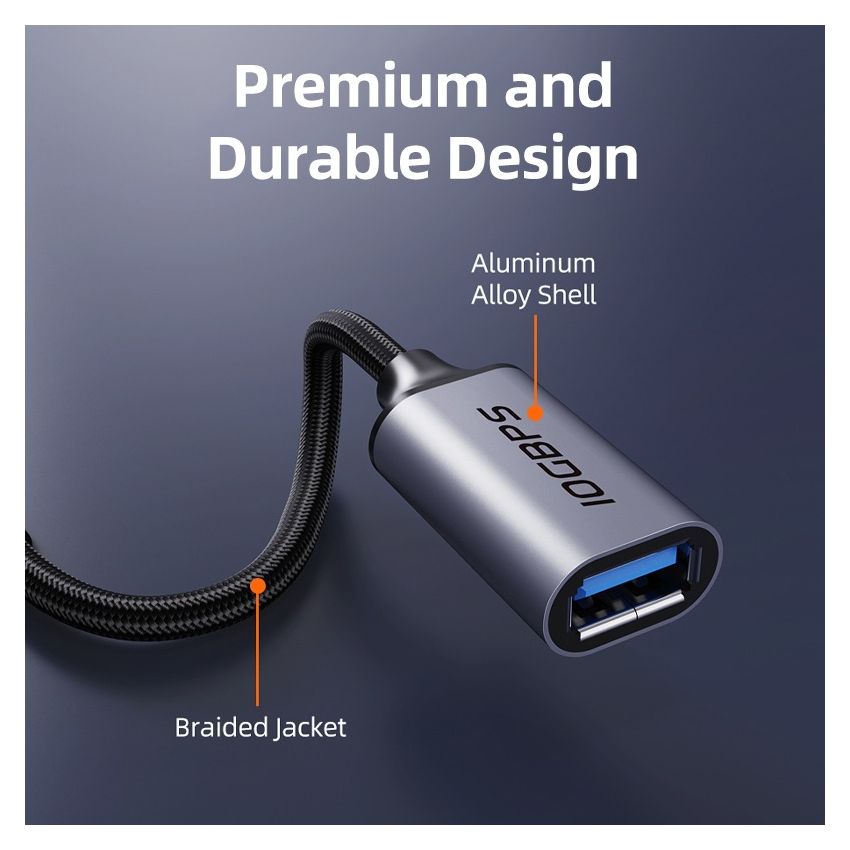 Kabel OTG Type-C to USB 3.2 Female Data Transfer 