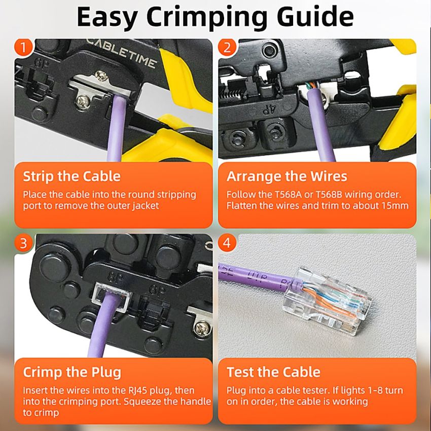 Alat Crimping RJ45 RJ11 LAN Cat 5 Cat 6
