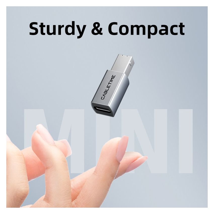 Adapter USB C to USB B Male to Male Adapter Converter Untuk Printer MIDI Controller
