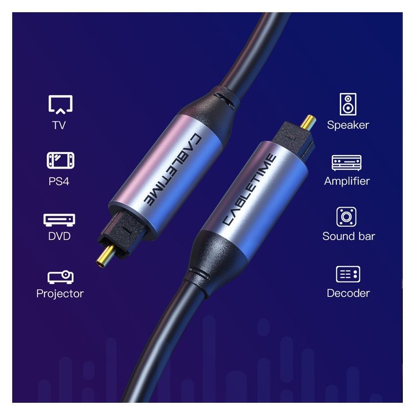 Kabel Audio Optik Optical Toslink Digital Audio Premium