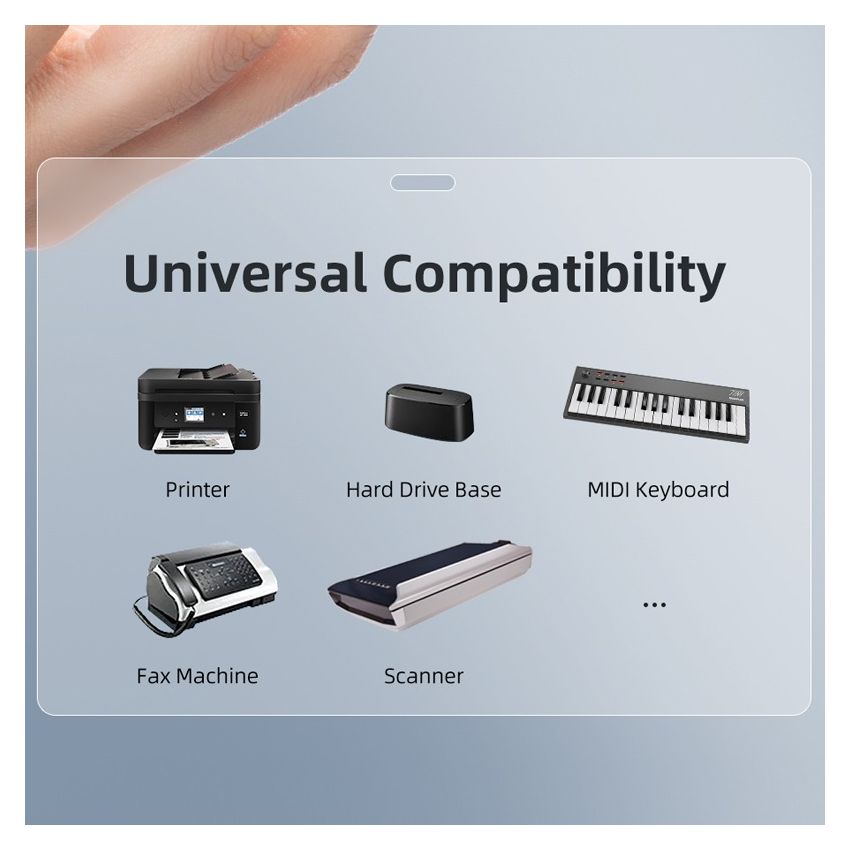 Adapter USB C to USB B Male to Male Adapter Converter Untuk Printer MIDI Controller