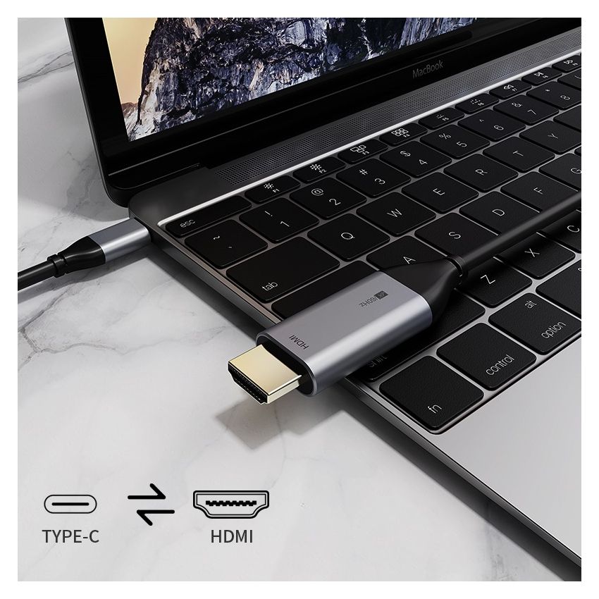Kabel USB Type C to HDMI Thunderbolt 3