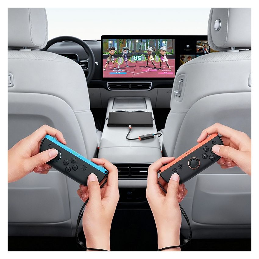 USB C Video Capture Card with 100W Power Delivery for NES Switch Oled 2