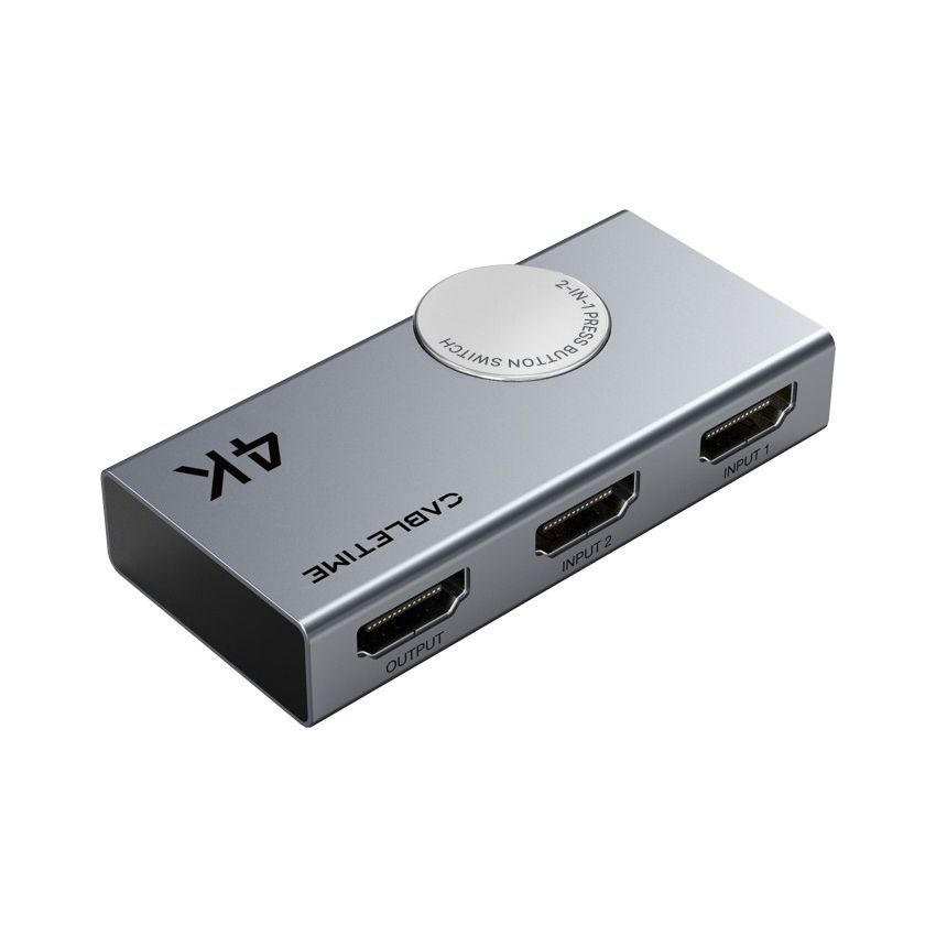 Switcher HDMI 2 In 1 Out HDMI 4K 60Hz Bi-direction