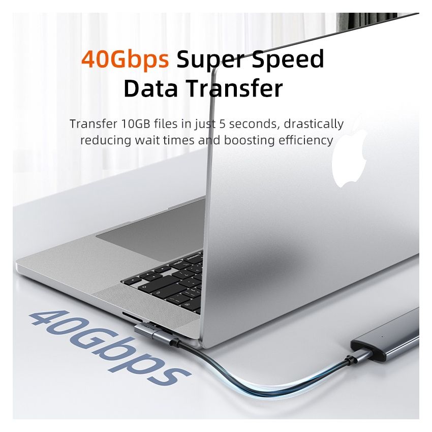 Adapter Converter USB-4 240W 8K 5A Type-C