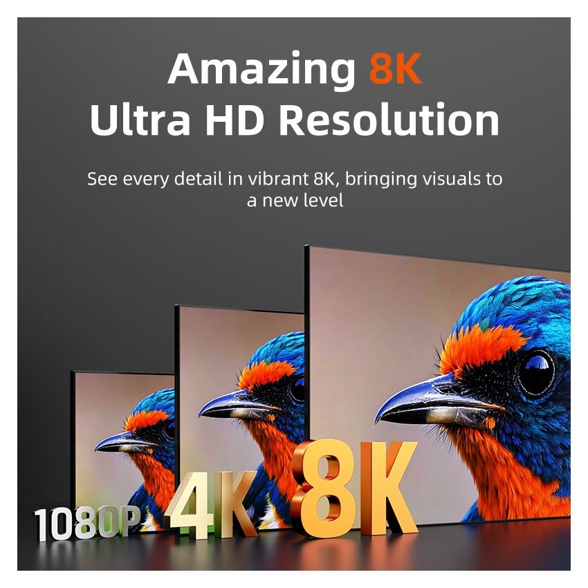 Kabel HDMI Ultra Slim 2.1 8K HDR 60Hz 120Hz Premium Quality