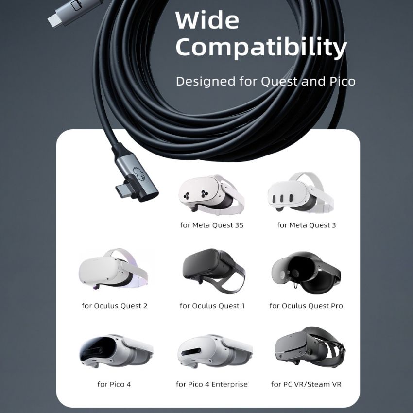 Kabel Data VR Gaming PC Oculus Quest Link USB C 5Gbps