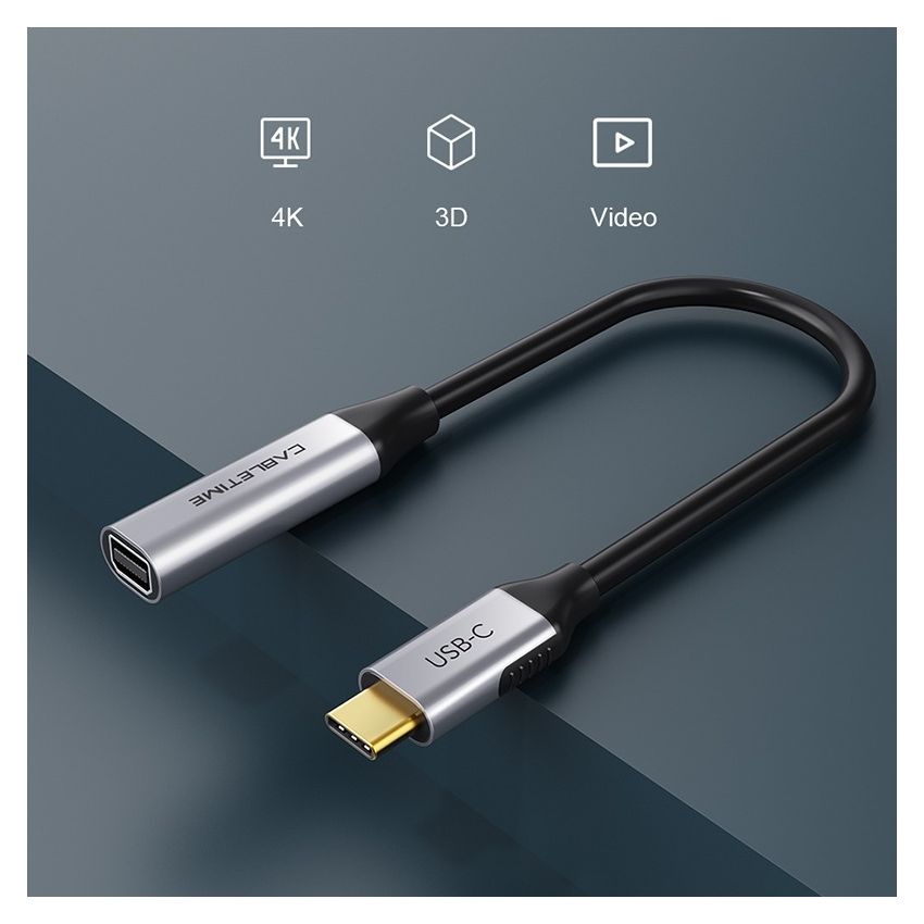 Converter USB 3.1 Type-C to Displayport Mini 4K 60Hz