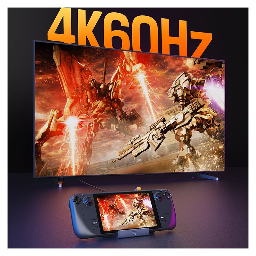 Hub USB C 6In1 For Steam Deck With 4K HDMI Ethernet Series