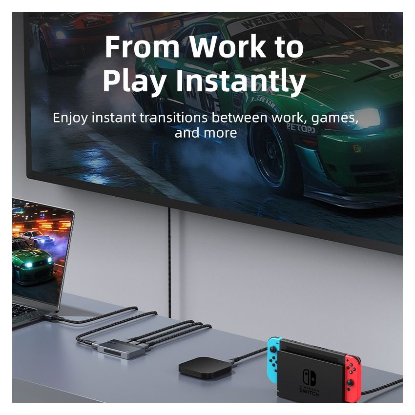 HDMI Switcher 3 In 1 Out 4K Premium Series w/ Manual Remote Control