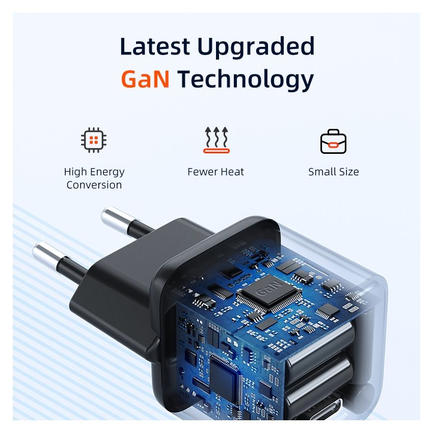 Adaptor GaN Charger 20W for iPhone 15/14/Pro Max