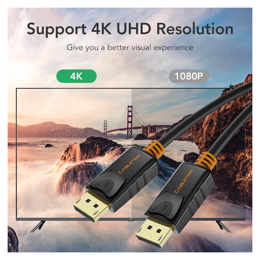 Kabel DisplayPort 1.2 Male to Male 4K