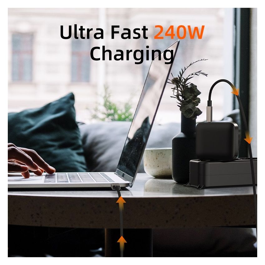 Kabel Data USB 4 8K PD 100W 240W High Speed Data Transfer