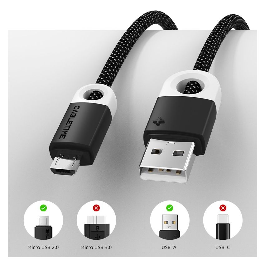 Kabel Data Micro USB 3A 18W Pengisian Cepat Casan Untuk Android