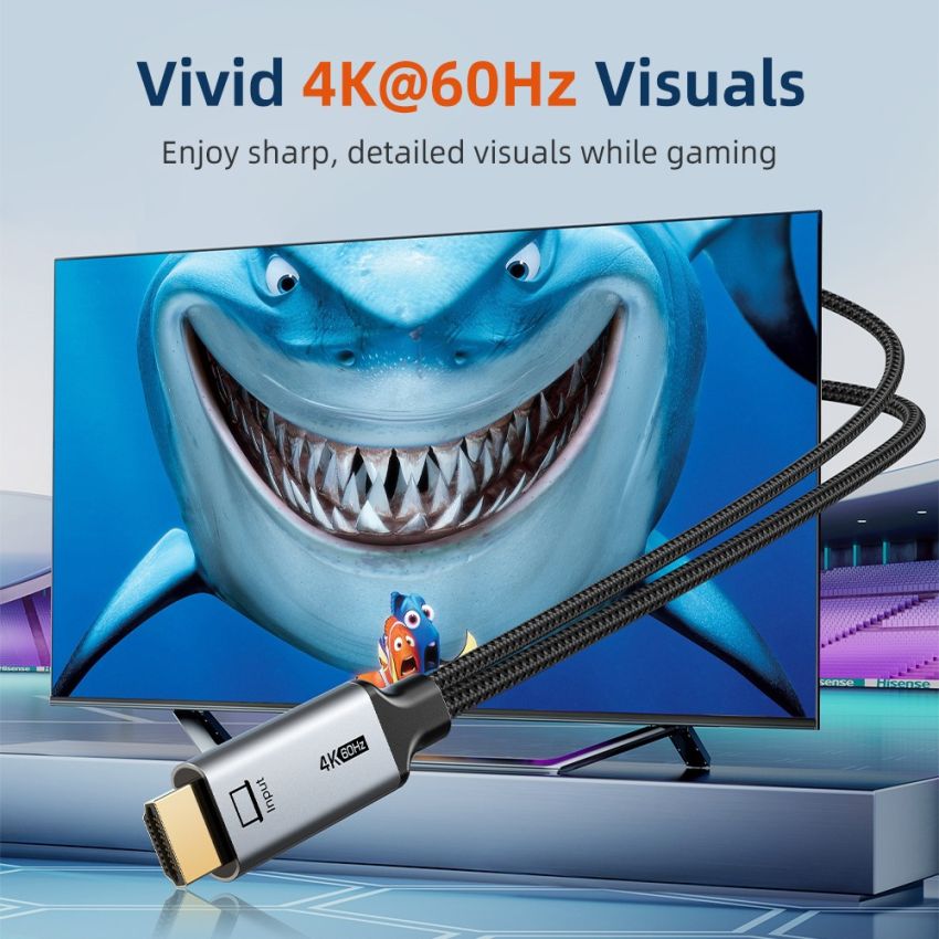 Converter HDMI to USB C 4K60Hz w/ Power