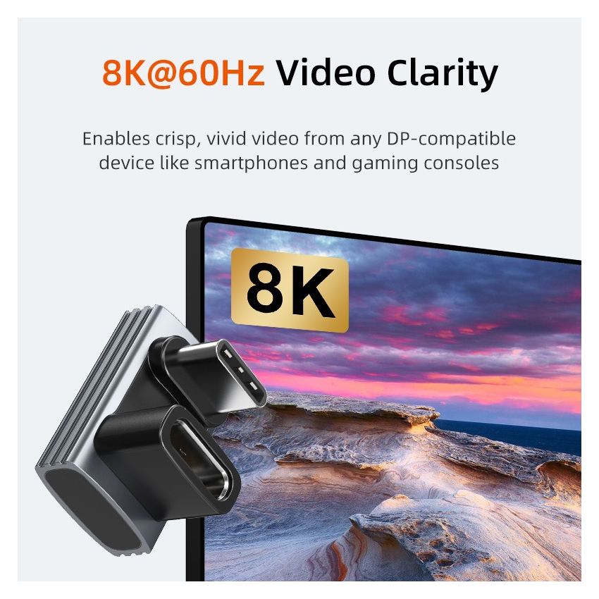 Adapter Converter USB-4 240W 8K 5A Type-C