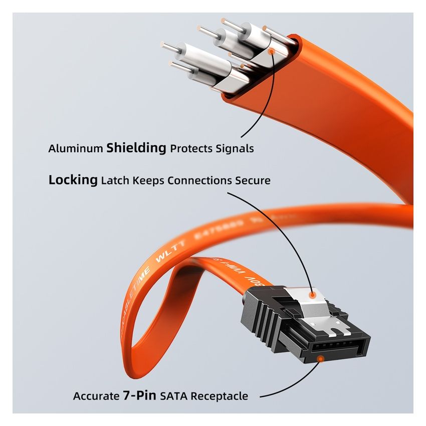 Kabel Data Sata 3.0 III Harddisk HDD SSD 6 Gbps