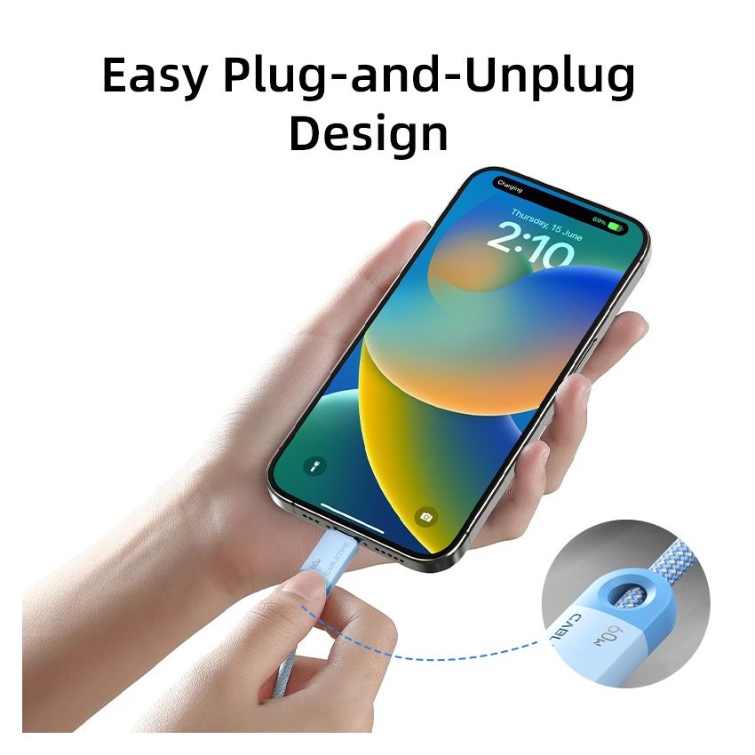 Kabel Data Pengisian cepat USB C to USB C 60W 