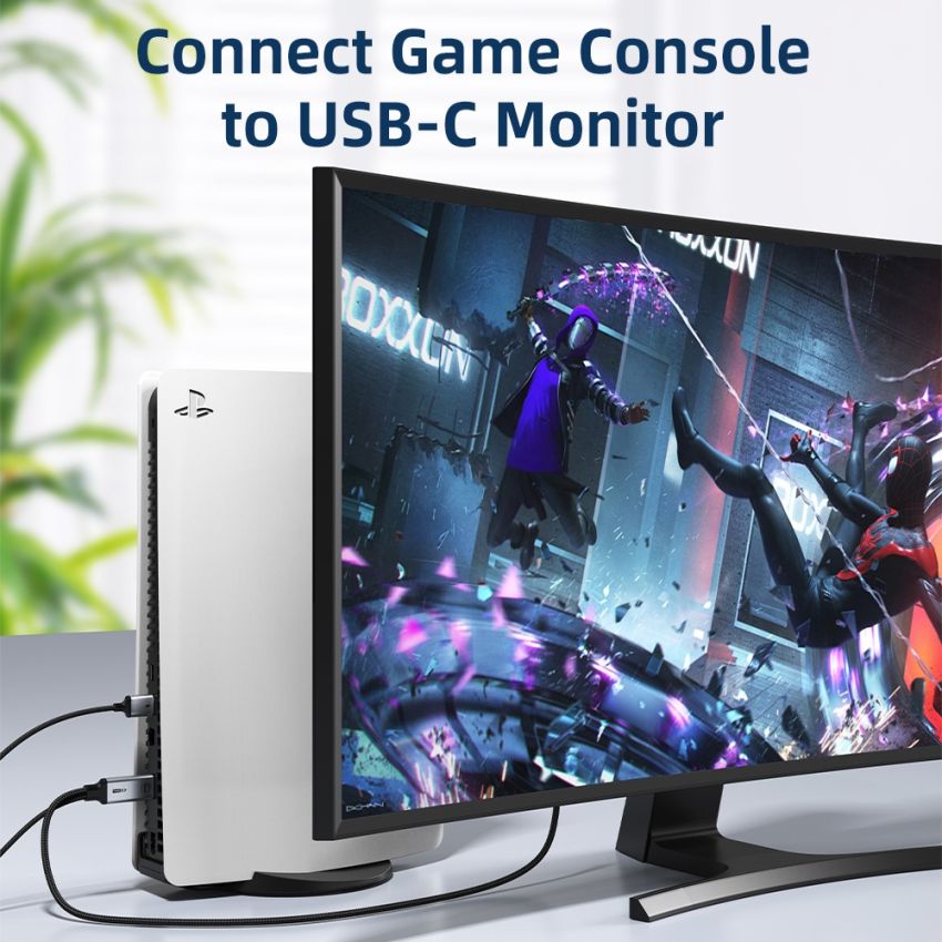 Converter HDMI to USB C 4K60Hz w/ Power