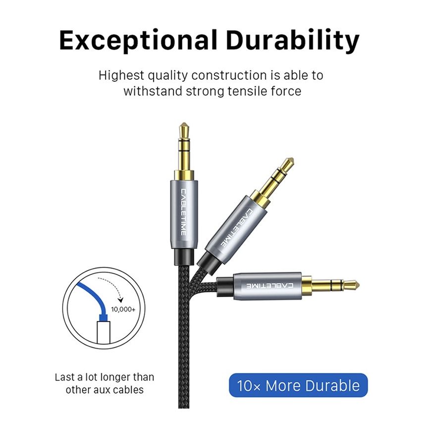  Kabel Aux 3.5mm 90 Degree Right Angle Audio Aux Male to Male
