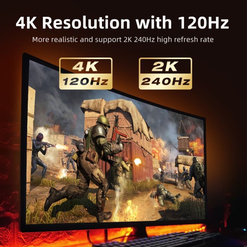Kabel HDMI Fiber Optic Active 2.1 8K60Hz 48Gbps HDR 120M 150M 200M