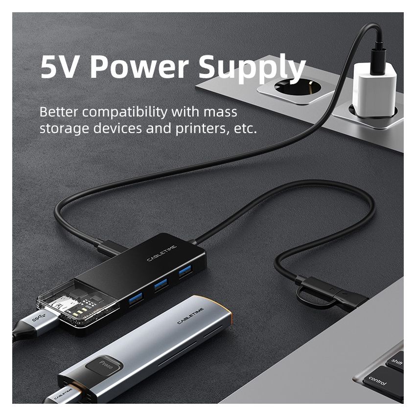USB Hub Type C to 4 Port USB 3.2 Hub 10Gbps Hub