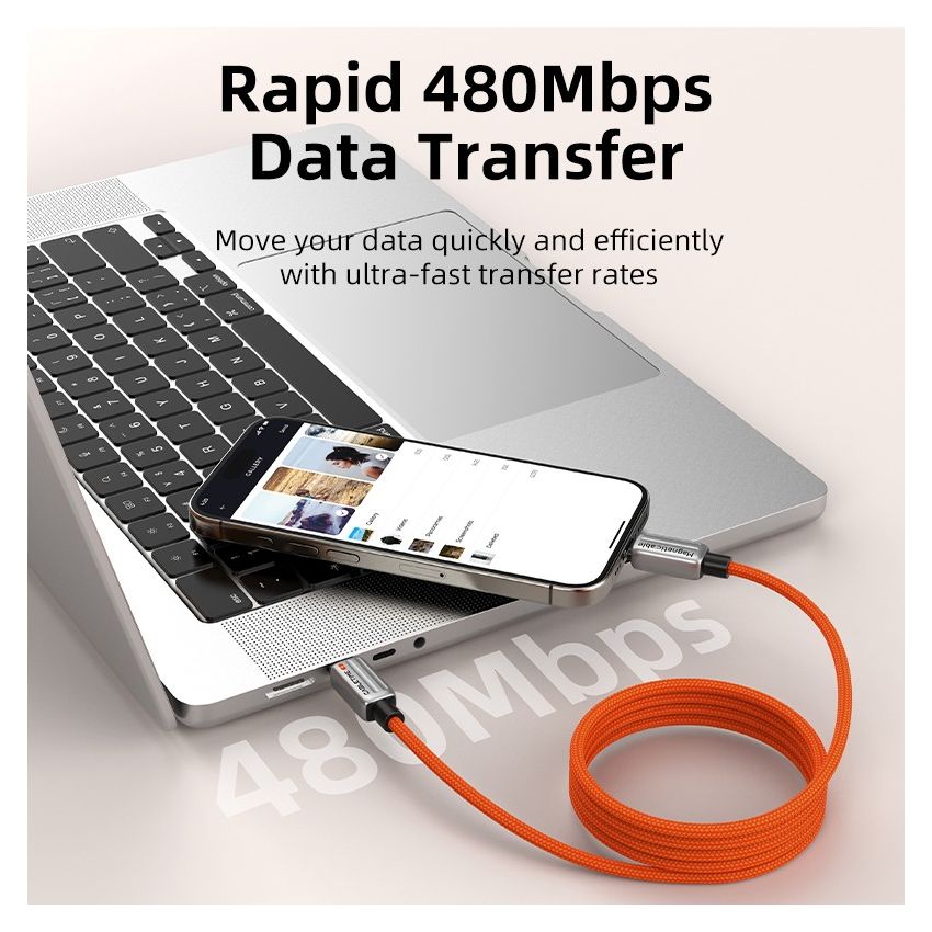 Kabel USB Type-C Magnetic PD 240W 5A Fast Charging