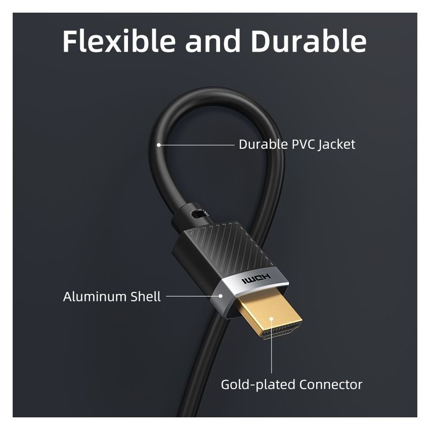 Kabel HDMI Male to Male 2.0 Ultra HD 4K 1080p HDR ARC