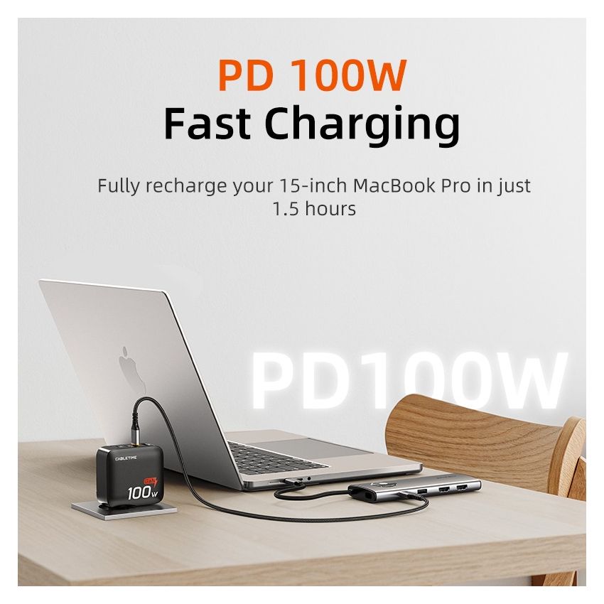 10 In 1 USB C Hub HDMI USB Ethernet SD TF MST for Macbook Pro