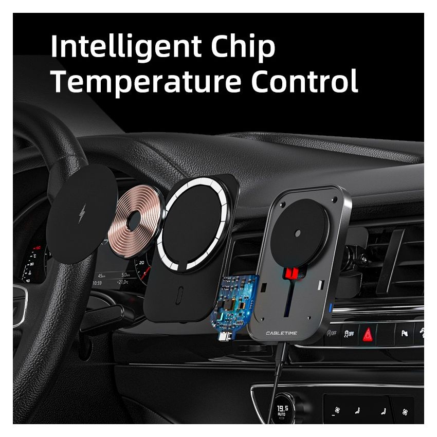 Car Holder Phone Wireless Charger For Car Mount Mobile Phone
