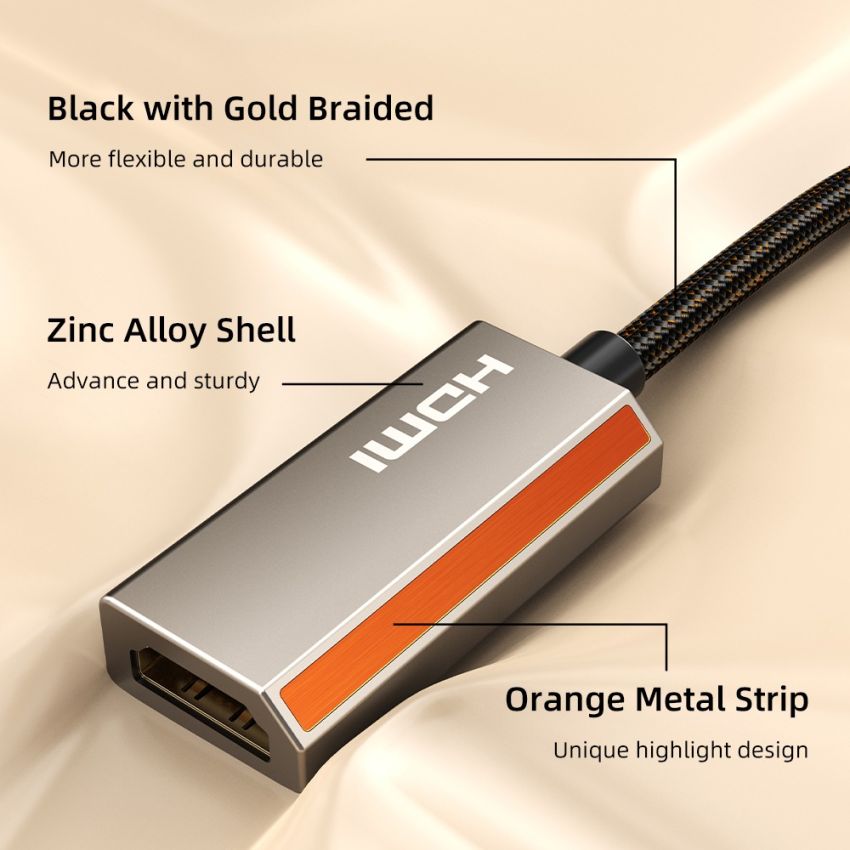 USB C to HDMI DP 2.1 8K 60Hz Adapter Untuk IPad Pro MacBook PC
