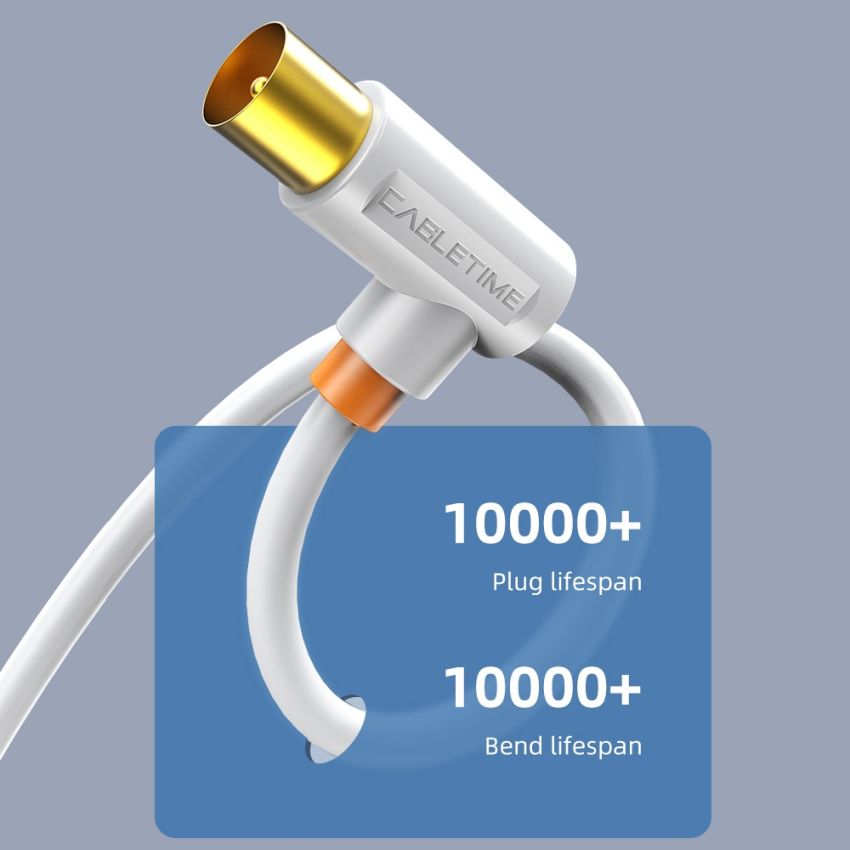 Kabel Antena TV Parabola CCTV Coaxial Cable Male to Male